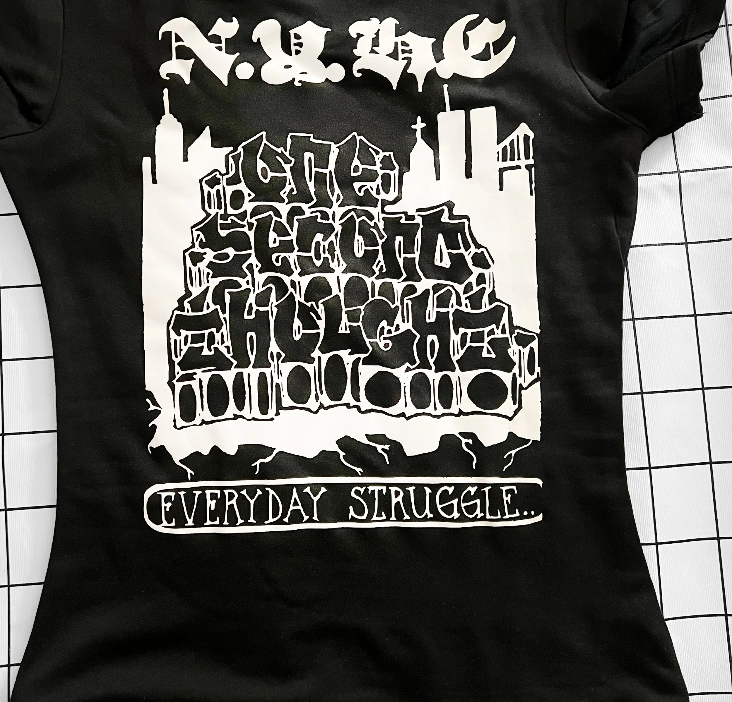 One Second Thought Black Baby Tee | Handmade NYHC Hardcore Band